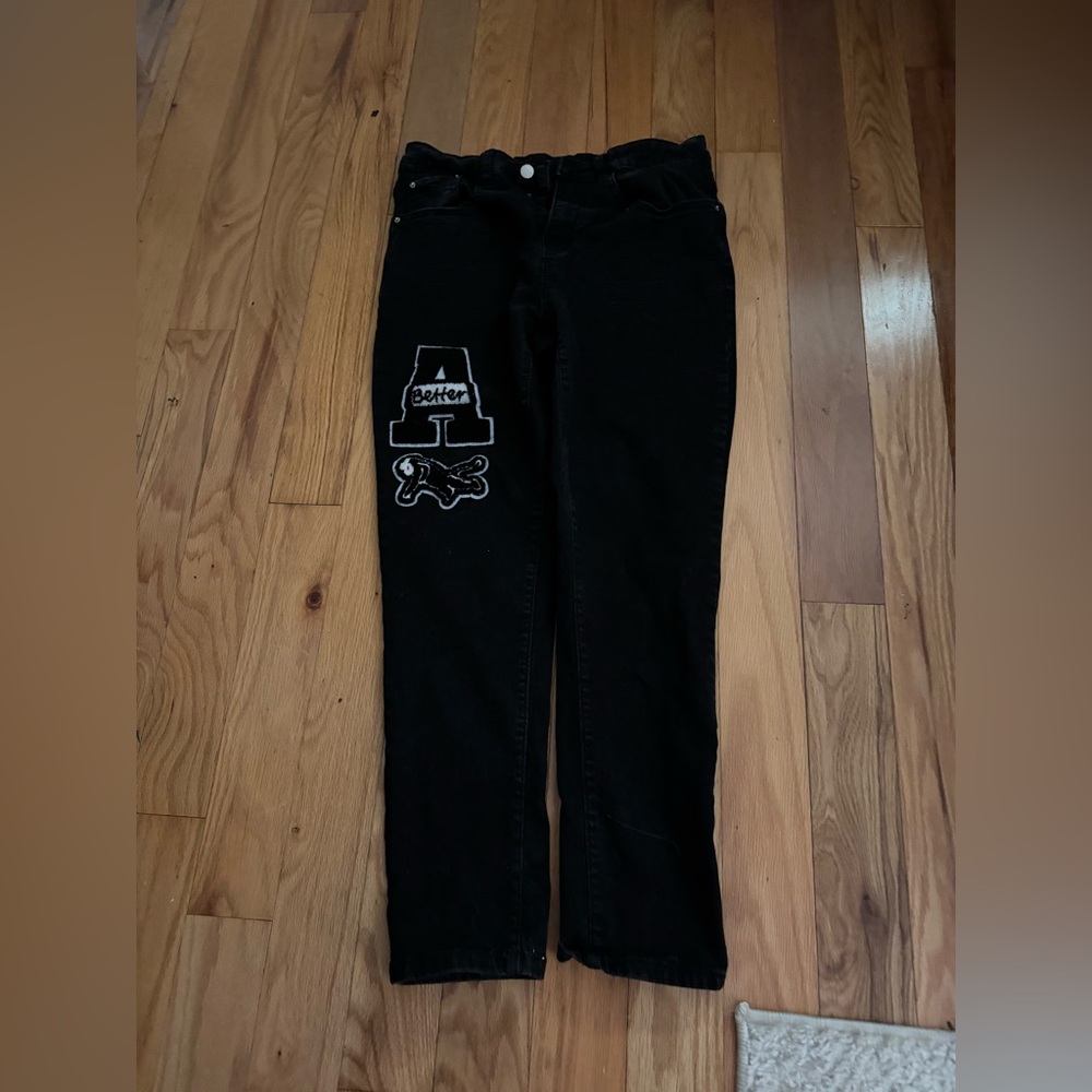 Women Jeans with A patch on it